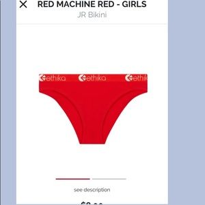🌹ETHIKA-‘Red Machine’ Jr.Girls Undies! Brand New!